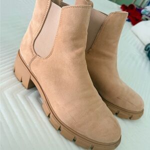 Tan Suede Ankle Boots